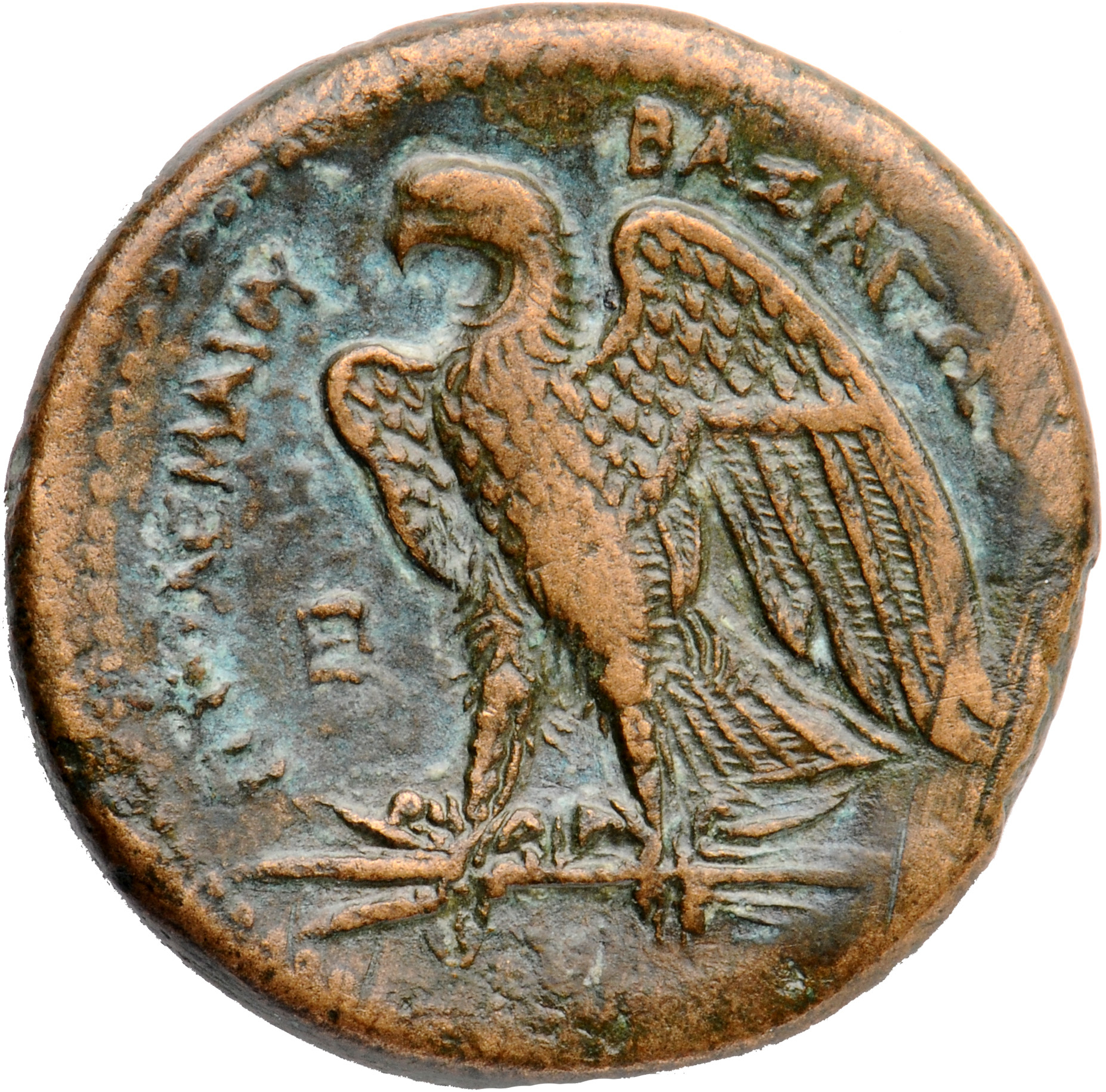 LORBER Coins of the Ptolemaic Empire Vol. I, Part II, no. B73 Ptolemy I reverse, Eagle with spread wings standing left on ...