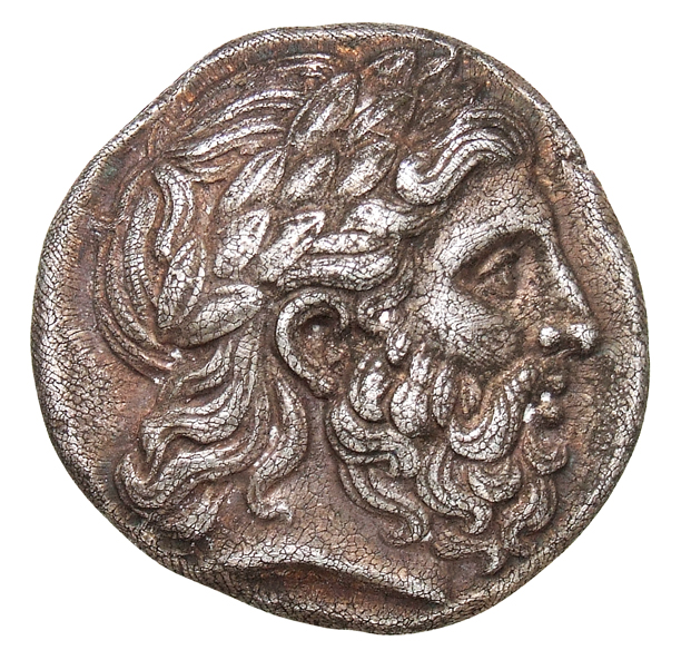PRICE LeRider Philip II 2.442 Alexander III obverse — Laureate head of Zeus to right
