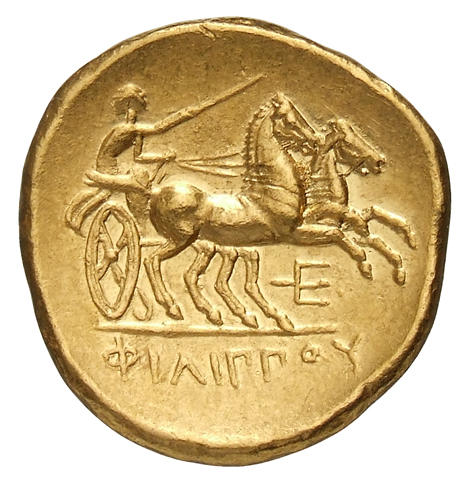 PRICE LeRider Philip II 3.341 Alexander III reverse, Biga being raced to right