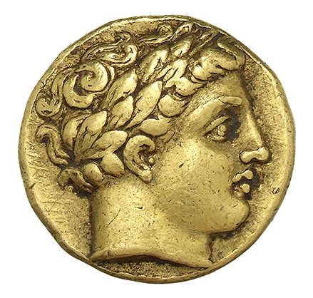 PRICE LeRider Philip II 4.149 Alexander III obverse, Wreathed head of Apollo to right