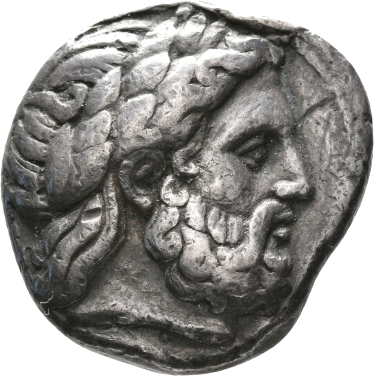PRICE PELLA Philip II 137 Alexander III obverse, Laureate head of Zeus to right