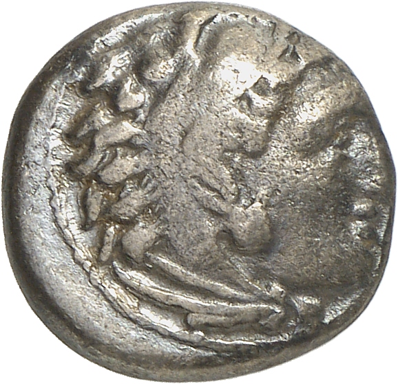 PRICE 1935 Alexander III obverse — Head of beardless Heracles right wearing lion skin headdress