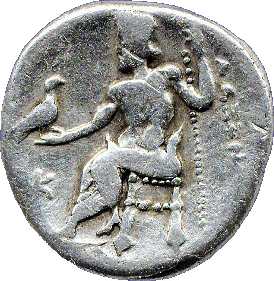 PRICE 22 Alexander III reverse — Zeus seated on stool-throne left, eagle on outstretched right hand, sceptre in left hand