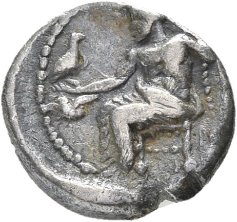 PRICE 3089 Alexander III reverse, Zeus seated on stool-throne left, eagle on outstretched right hand, sceptre in left hand