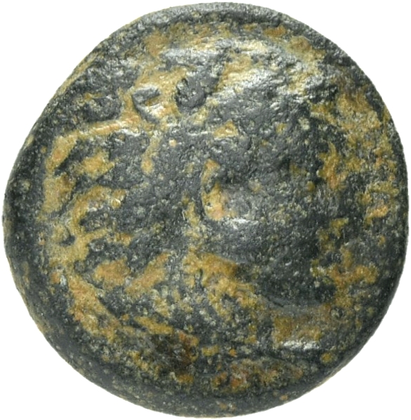PRICE 3143 Alexander III obverse, Head of beardless Heracles right wearing lion skin headdress