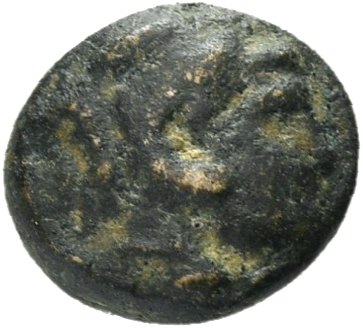 PRICE 3146 Alexander III obverse — Head of beardless Heracles right wearing lion skin headdress