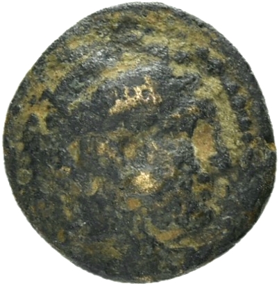 PRICE 3147 Alexander III obverse — Head of beardless Heracles right wearing lion skin headdress