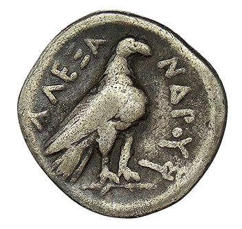 PRICE 34 Alexander III reverse, Eagle right, standing on thunderbolt