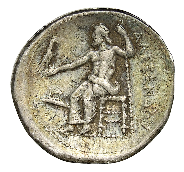 PRICE 4 Alexander III reverse, Zeus seated on stool-throne left, eagle on outstretched right hand, sceptre in left hand
