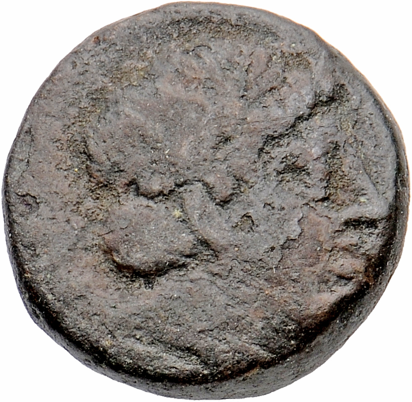 HOUGHTON Seleucid Coins (part 1) 1055 Antiochus III obverse, Laureate head of Antiochus III right,  as Apollo