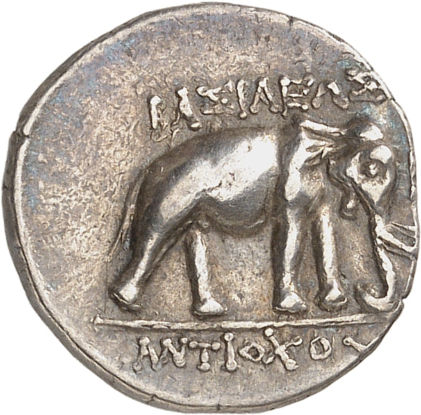 HOUGHTON Seleucid Coins (part 1) 1065 Antiochus III reverse, Elephant standing right