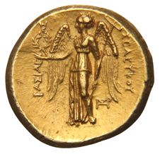 HOUGHTON Seleucid Coins (part 1) 115.2 Seleucus I reverse, Nike standing left holding wreath in outstretched right hand, a...