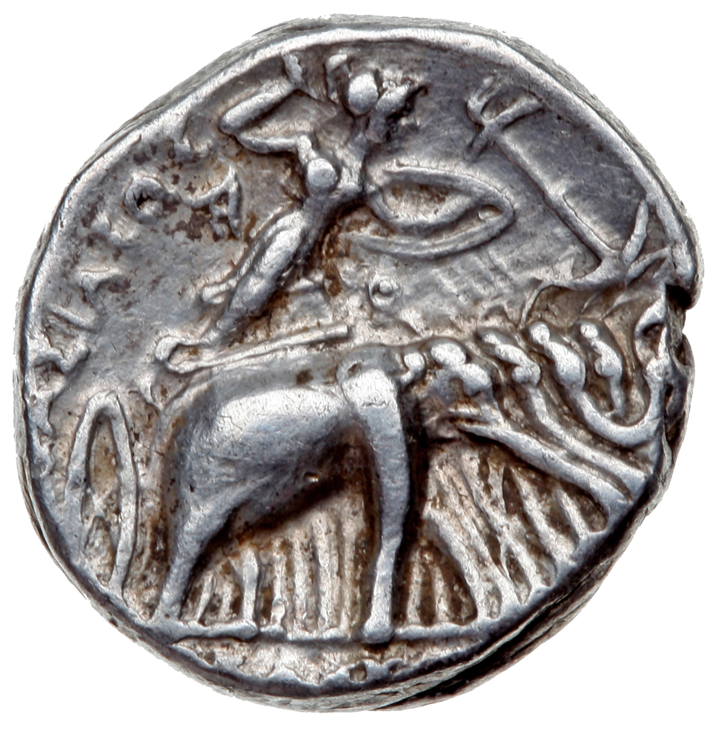 HOUGHTON Seleucid Coins (part 1) 131.5a Seleucus I reverse, Athena in elephant quadriga right, brandishing spear and shield