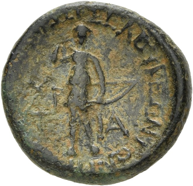 HOUGHTON Seleucid Coins (part 2) 1386 Antiochus IV reverse, Artemis standing facing, drawing arrow from quiver and holding...