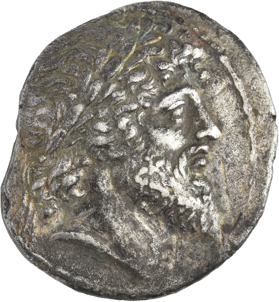 HOUGHTON Seleucid Coins (part 2) 1398 Antiochus IV obverse, Laureate head of Zeus right