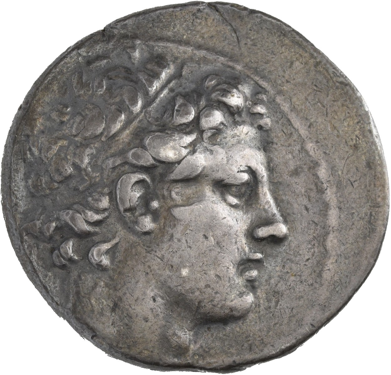 HOUGHTON Seleucid Coins (part 2) 1400f Antiochus IV obverse, Diademed head of Antiochus IV right, diadem ends adorned with...