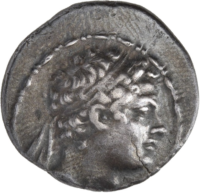 HOUGHTON Seleucid Coins (part 2) 1403 Antiochus IV obverse, Diademed head of Antiochus IV right, diadem ends adorned with ...