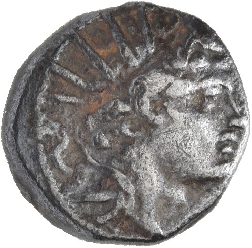 HOUGHTON Seleucid Coins (part 2) 1405 Antiochus IV obverse, Radiate, diademed head of Antiochus IV right