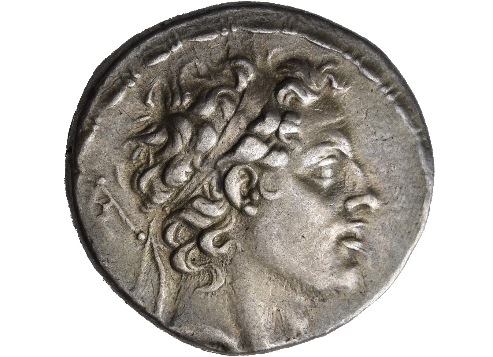HOUGHTON Seleucid Coins (part 2) 1476.1a Antiochus IV obverse, Diademed head of Antiochus IV right, diadem ends adorned wi...
