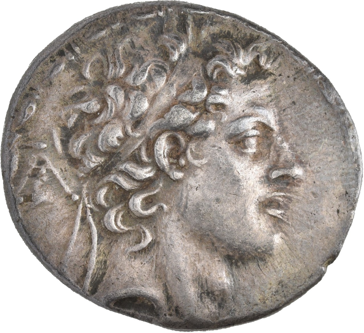 HOUGHTON Seleucid Coins (part 2) 1476.1f Antiochus IV obverse, Diademed head of Antiochus IV right, diadem ends adorned wi...