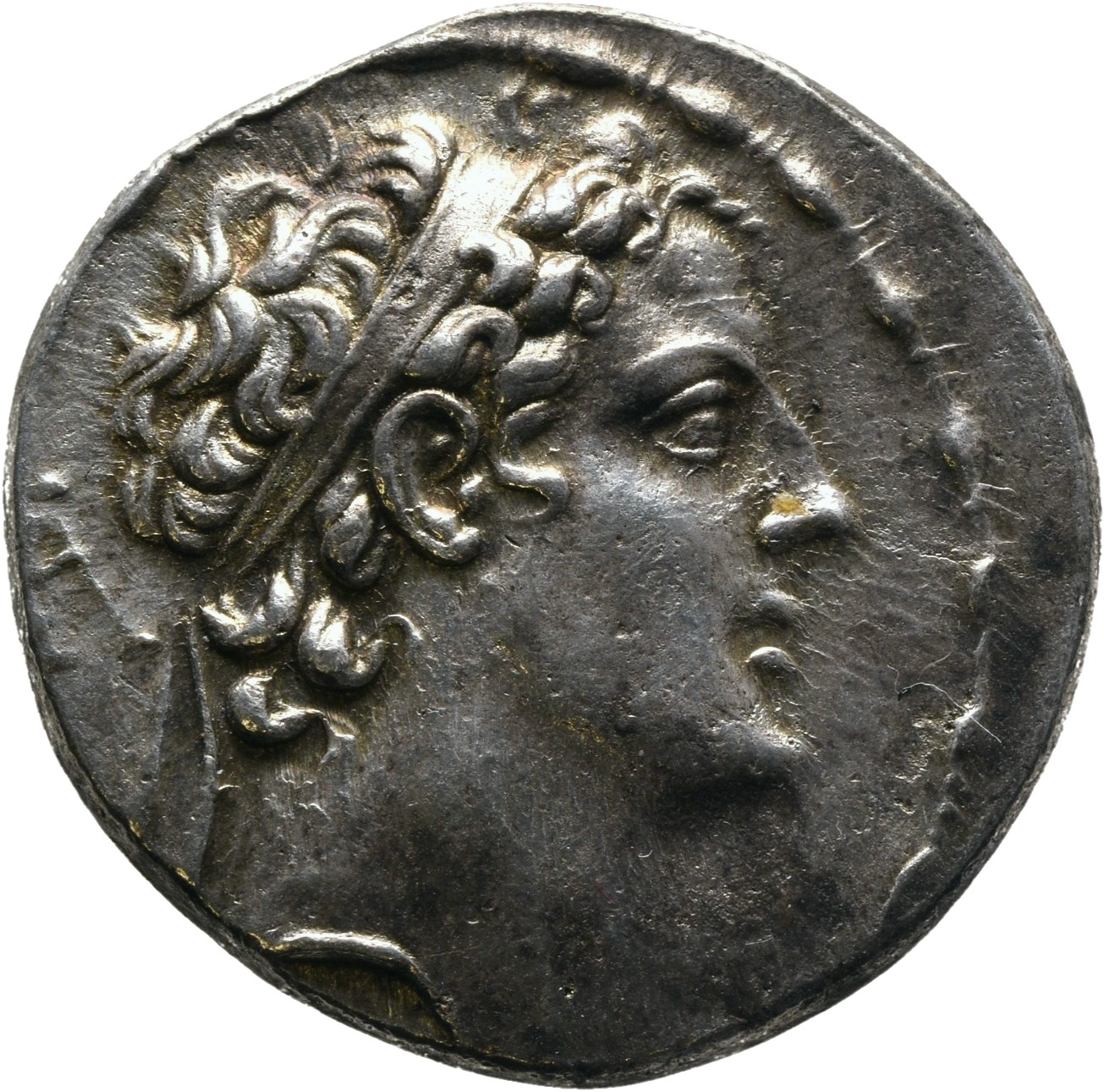 HOUGHTON Seleucid Coins (part 2) 1476 Antiochus IV obverse, Diademed head of Antiochus IV right, diadem ends adorned with ...