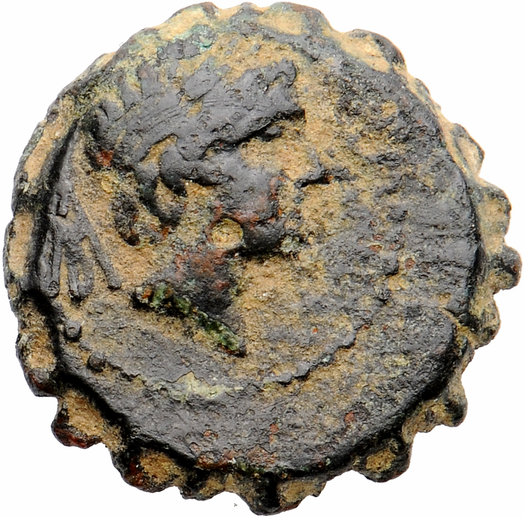 HOUGHTON Seleucid Coins (part 2) 1478.1 Antiochus IV obverse, Laureate head of Apollo right