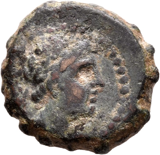 HOUGHTON Seleucid Coins (part 2) 1478 Antiochus IV obverse, Laureate head of Apollo right