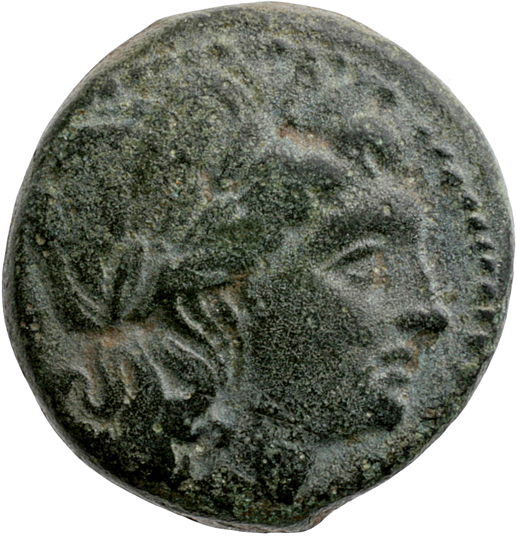 HOUGHTON Seleucid Coins (part 1) 149.2 Seleucus I obverse, Laureate head of Apollo right, with wavy locks