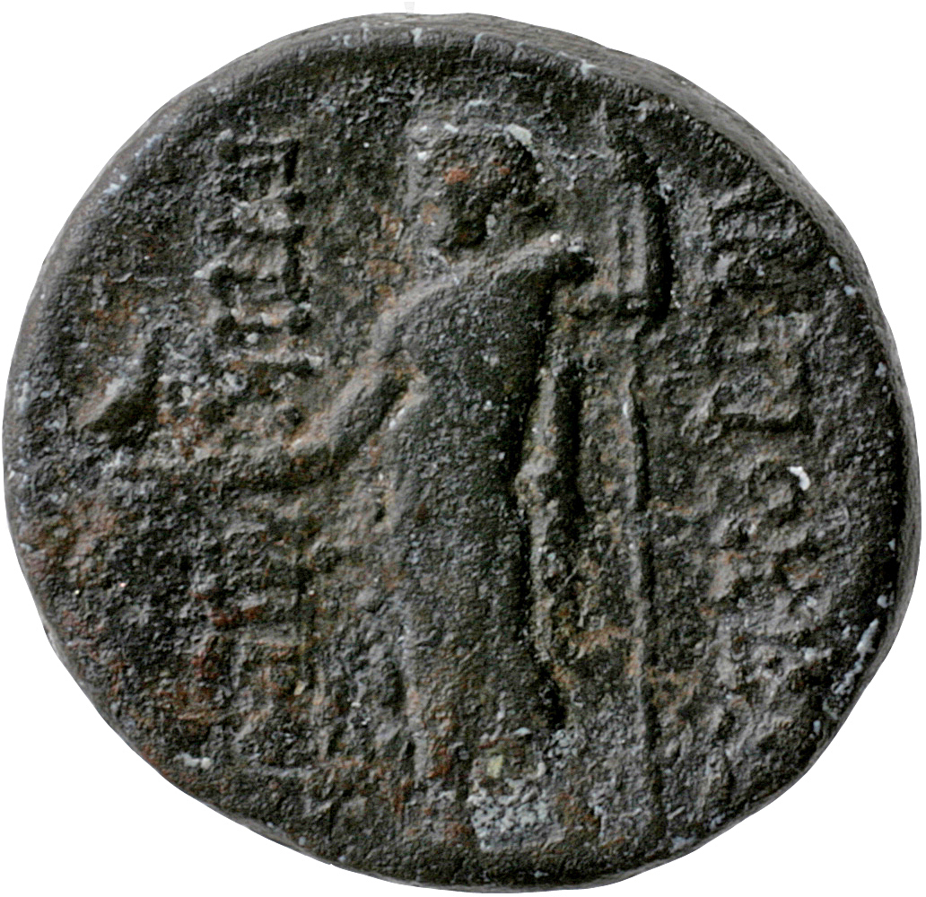 HOUGHTON Seleucid Coins (part 2) 1499 Antiochus IV reverse, Zeus standing left, holding eagle and scepter