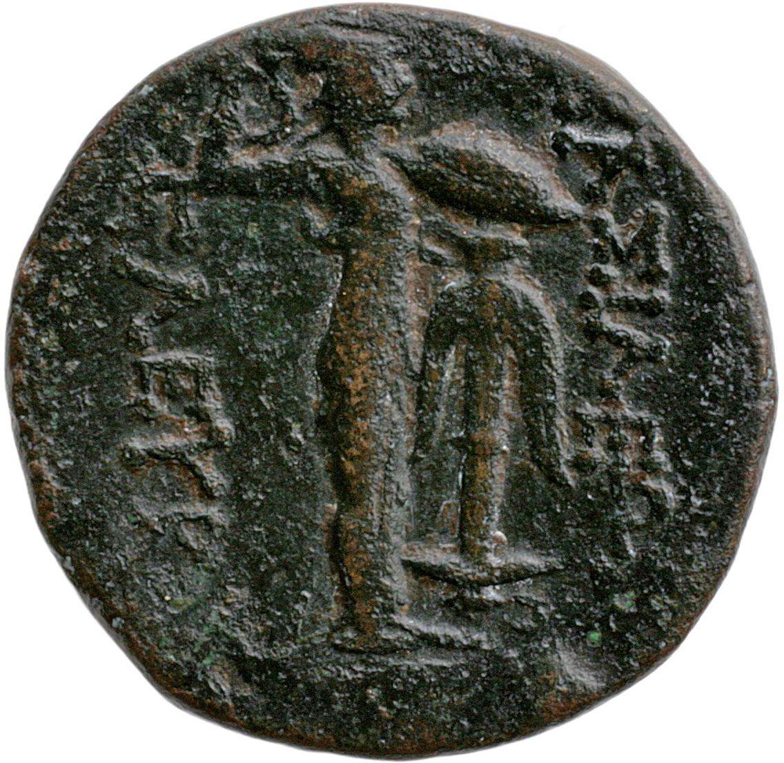 HOUGHTON Seleucid Coins (part 1) 15.1 Seleucus I reverse, Athena Promachos standing right, brandishing spear and shield