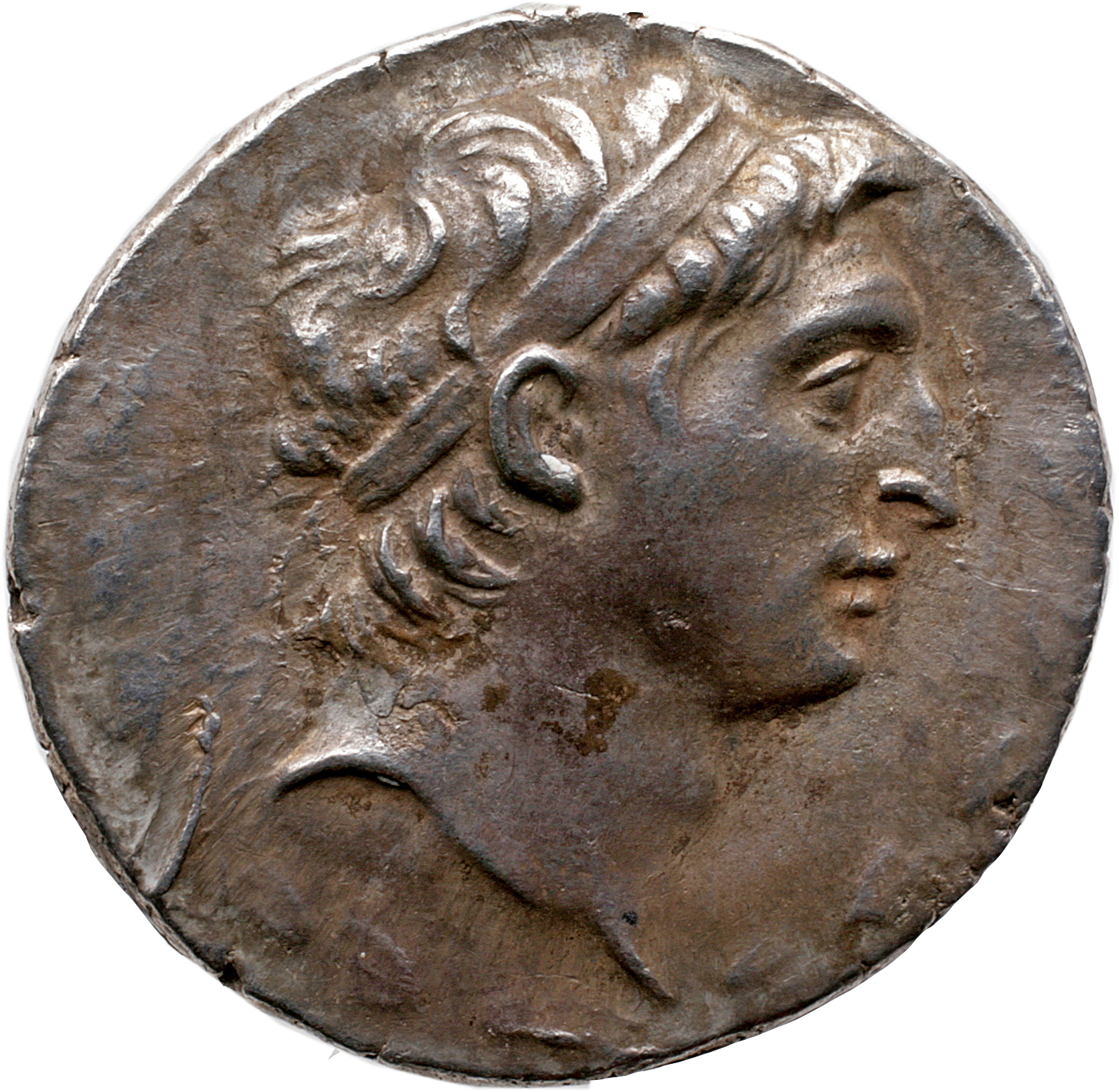HOUGHTON Seleucid Coins (part 2) 1638.1g Demetrius I Soter obverse, Diademed head of Demetrius I right, with lean features
