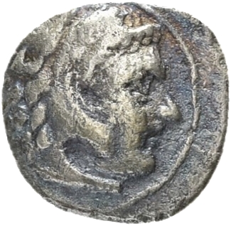HOUGHTON Seleucid Coins (part 1) 171 Seleucus I obverse, Beardless head of Heracles right wearing lion skin headdress