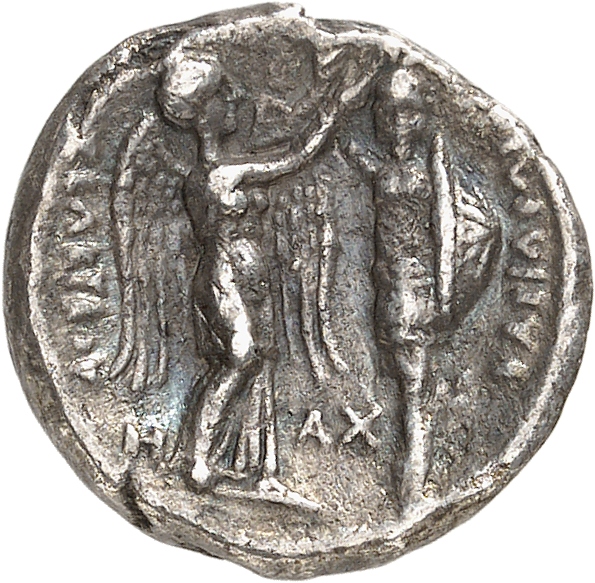 HOUGHTON Seleucid Coins (part 1) 174.5 Seleucus I reverse, Nike standing right, crowning trophy