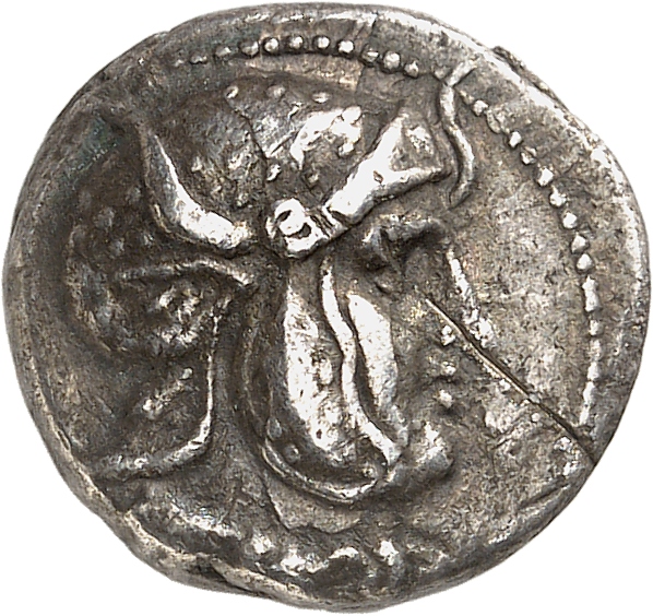 HOUGHTON Seleucid Coins (part 1) 174.5 Seleucus I obverse, Head of hero right (assimilating Seleucus, Alexander, and Diony...