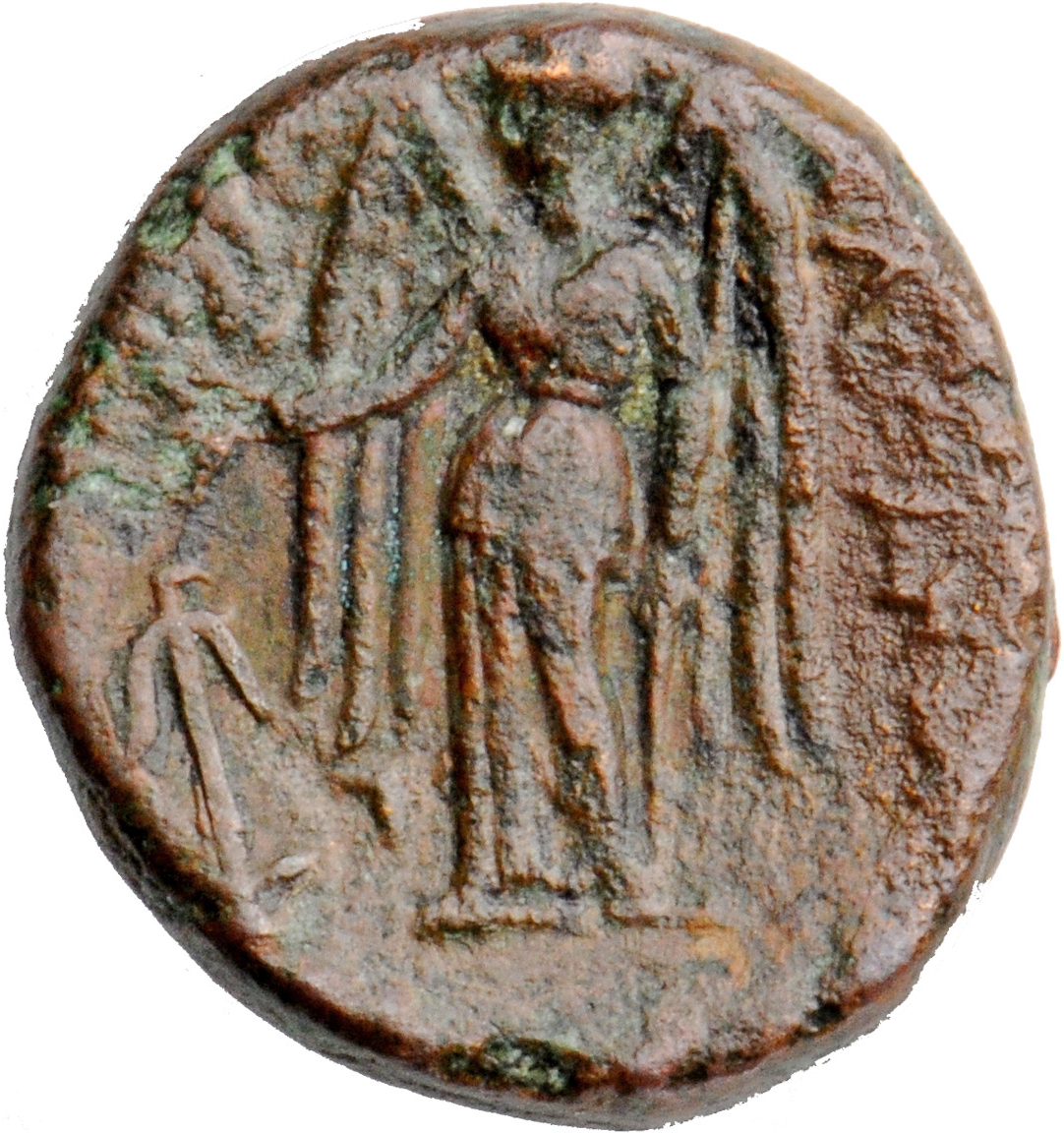 HOUGHTON Seleucid Coins (part 1) 189.1 Seleucus I reverse, Nike standing left holding wreath in outstretched right hand, a...