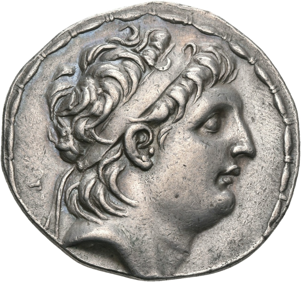 HOUGHTON Seleucid Coins (part 2) 2061.4b Antiochus VII obverse, Diademed head of Antiochus VII right