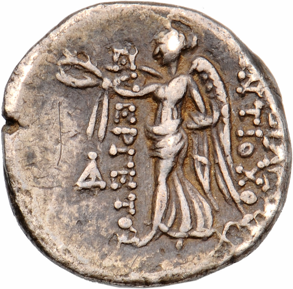 HOUGHTON Seleucid Coins (part 2) 2062.2 Antiochus VII reverse, Nike advancing left, holding wreath