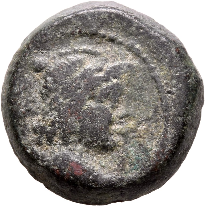 HOUGHTON Seleucid Coins (part 2) 2067.14b Antiochus VII obverse, Winged bust of Eros right
