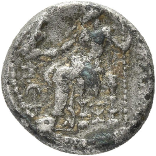 HOUGHTON Seleucid Coins (part 1) 208 Seleucus I reverse, Zeus seated on high-backed throne left, holding eagle on outstret...