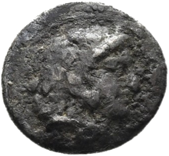 HOUGHTON Seleucid Coins (part 1) 216.2 Seleucus I obverse, Beardless head of Heracles right wearing lion skin headdress