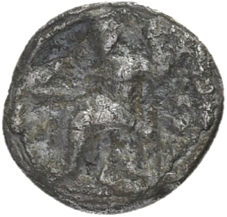 HOUGHTON Seleucid Coins (part 1) 216.3b Seleucus I reverse, Zeus seated on high-backed throne left, holding eagle on outst...