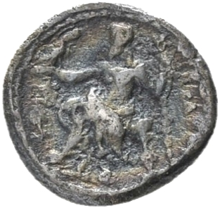HOUGHTON Seleucid Coins (part 1) 216.6c Seleucus I reverse, Zeus seated on high-backed throne left, holding eagle on outst...