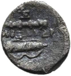 HOUGHTON Seleucid Coins (part 1) 218.3 Seleucus I reverse, Club, quiver, and bow