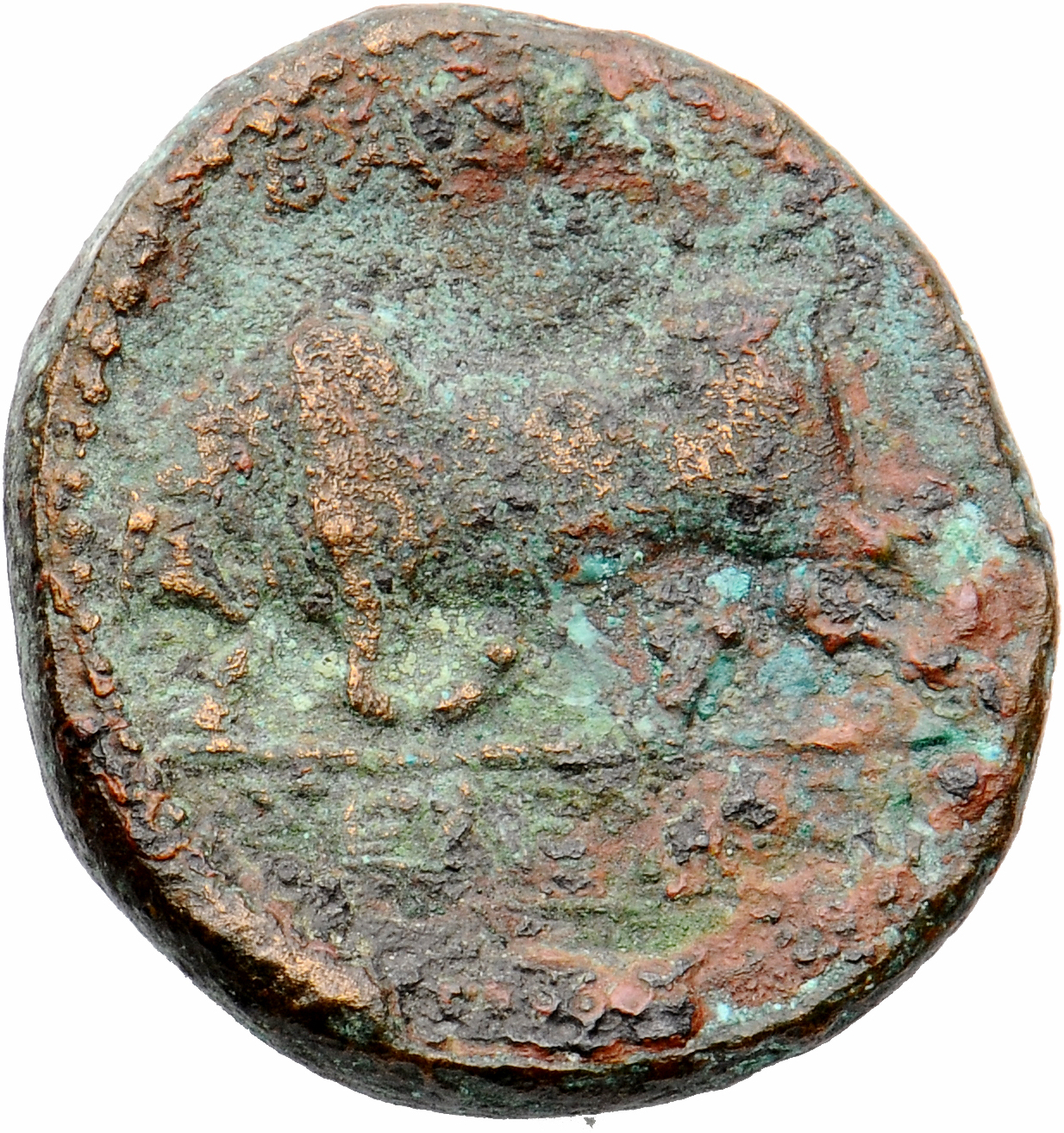 HOUGHTON Seleucid Coins (part 1) 24 Seleucus I reverse, Bull butting right
