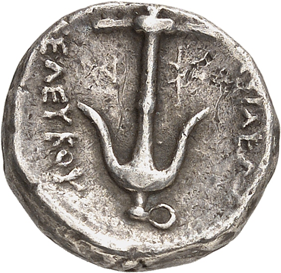 HOUGHTON Seleucid Coins (part 1) 256 Seleucus I reverse, Anchor, flukes upward