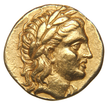 HOUGHTON Seleucid Coins (part 1) 257 Seleucus I obverse, Laureate head of Apollo right, with wavy locks