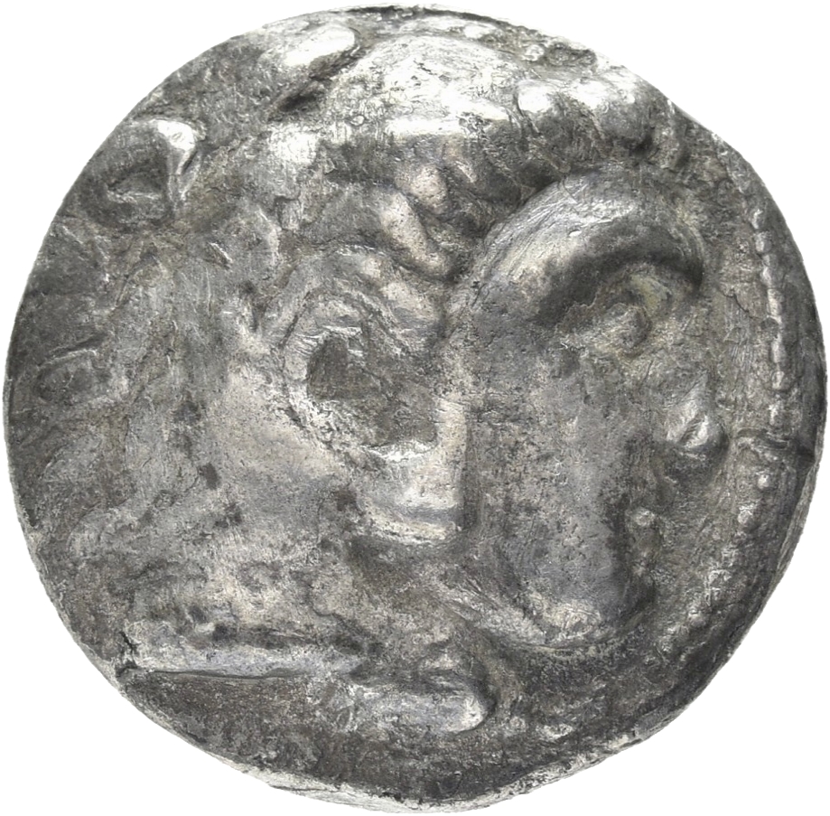 HOUGHTON Seleucid Coins (part 1) 293 Seleucus I obverse, Beardless head of Heracles right wearing lion skin headdress
