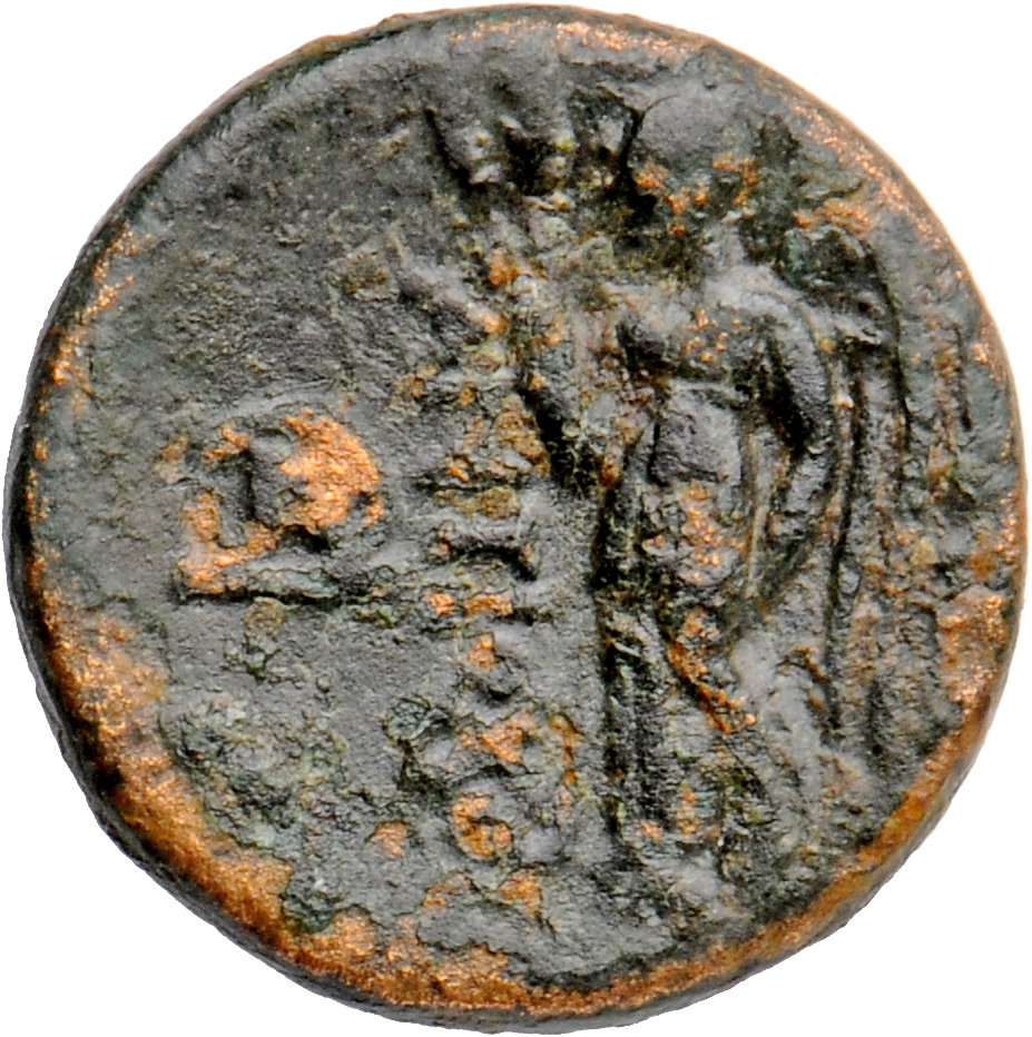 HOUGHTON Seleucid Coins (part 1) 315a Antiochus I reverse, Nike standing left, holding wreath and palm branch
