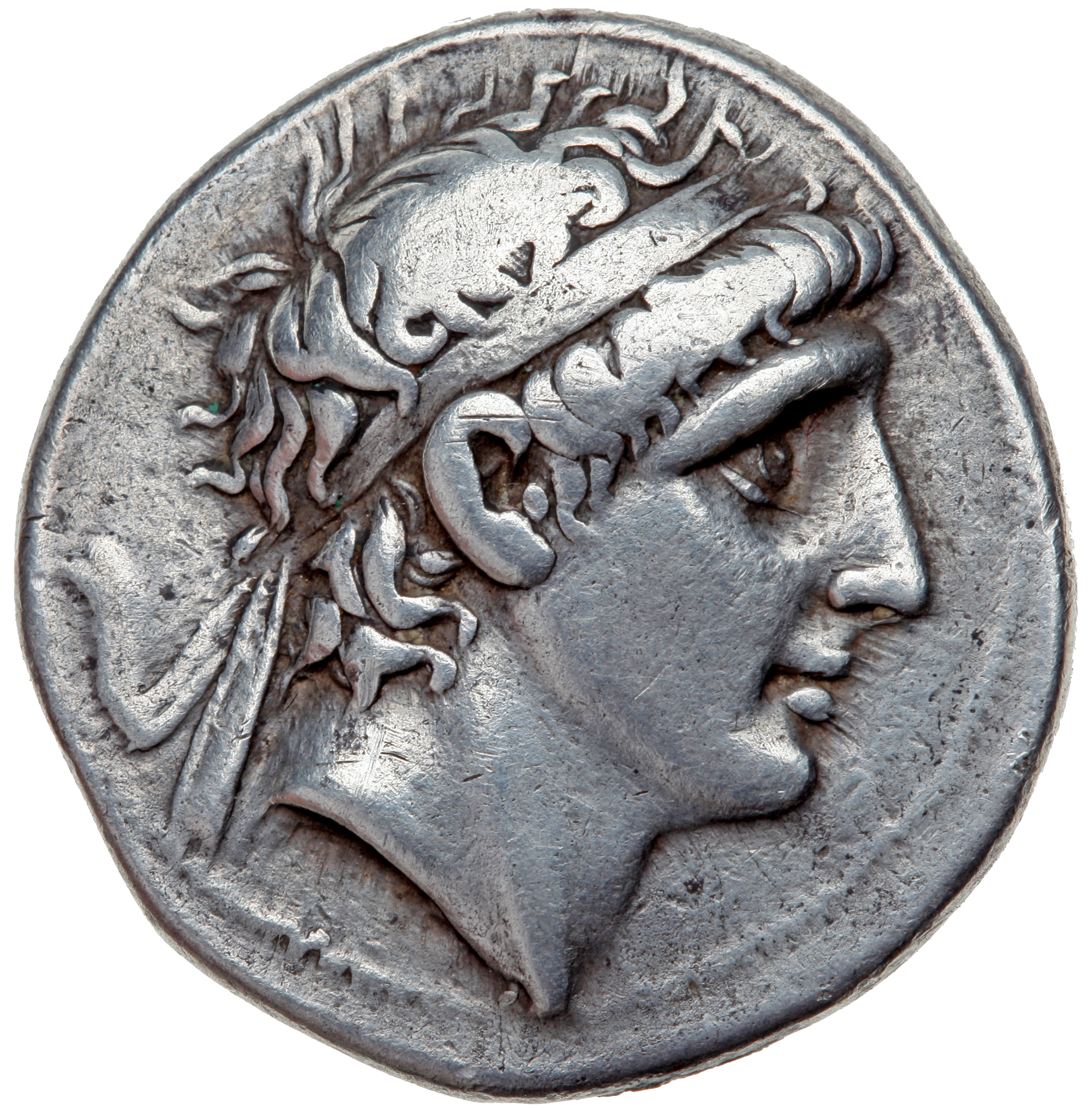 HOUGHTON Seleucid Coins (part 1) 318b Antiochus I obverse, Diademed head of Antiochus I right