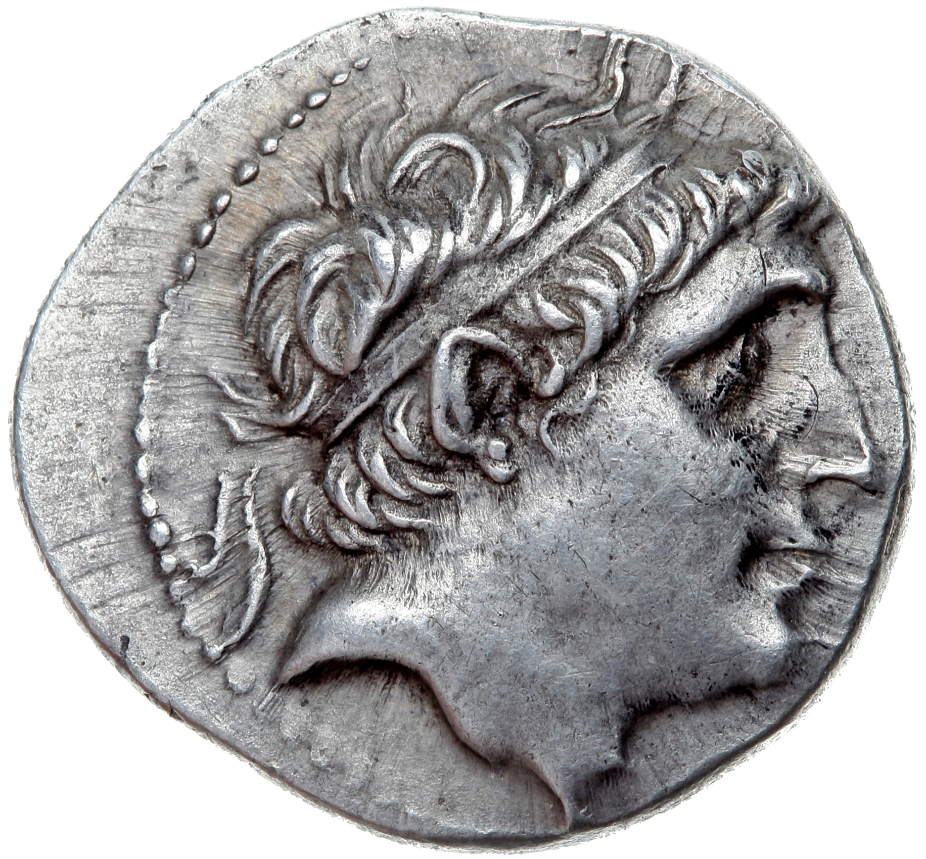 HOUGHTON Seleucid Coins (part 1) 328 Antiochus I obverse, Diademed head of Antiochus I right